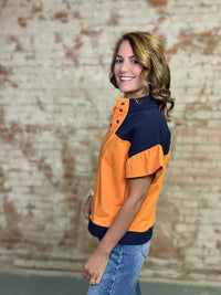 Aniston Color Block Top