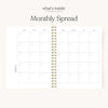 Blue Stripes Undated Planner