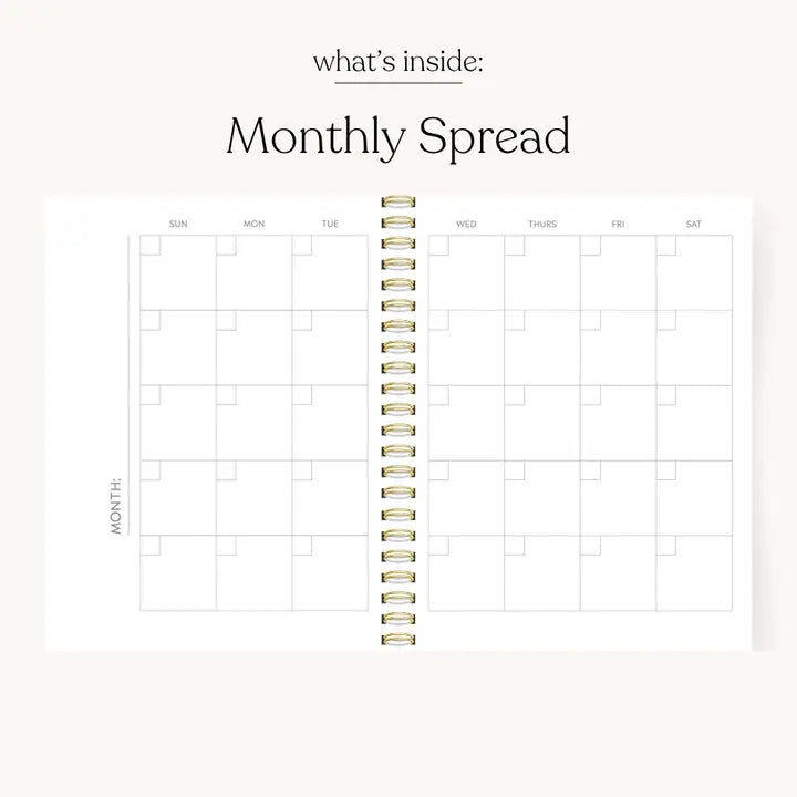 Blue Stripes Undated Planner