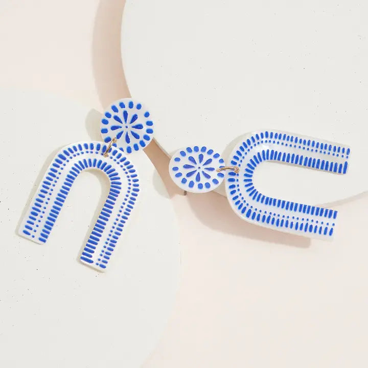 Mia Blue Shell Earrings