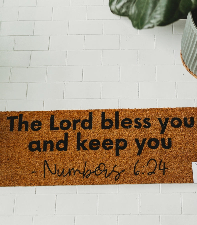 The Lord Bless You Doormat | Numbers 6:24