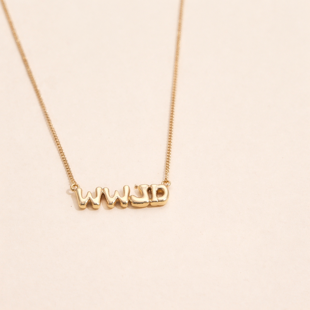WWJD Gold Necklace