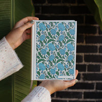 Blue Floral ESV Single Column Journaling Bible
