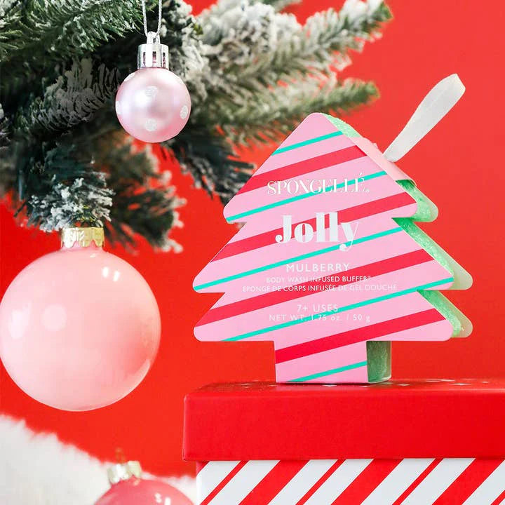Spongelle Holiday Tree Body Wash Sponges