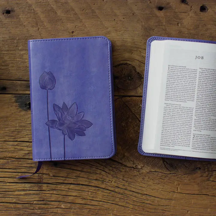Lavender Bloom Compact ESV Bible