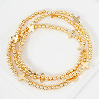 Jovi Cross Bead Bracelet