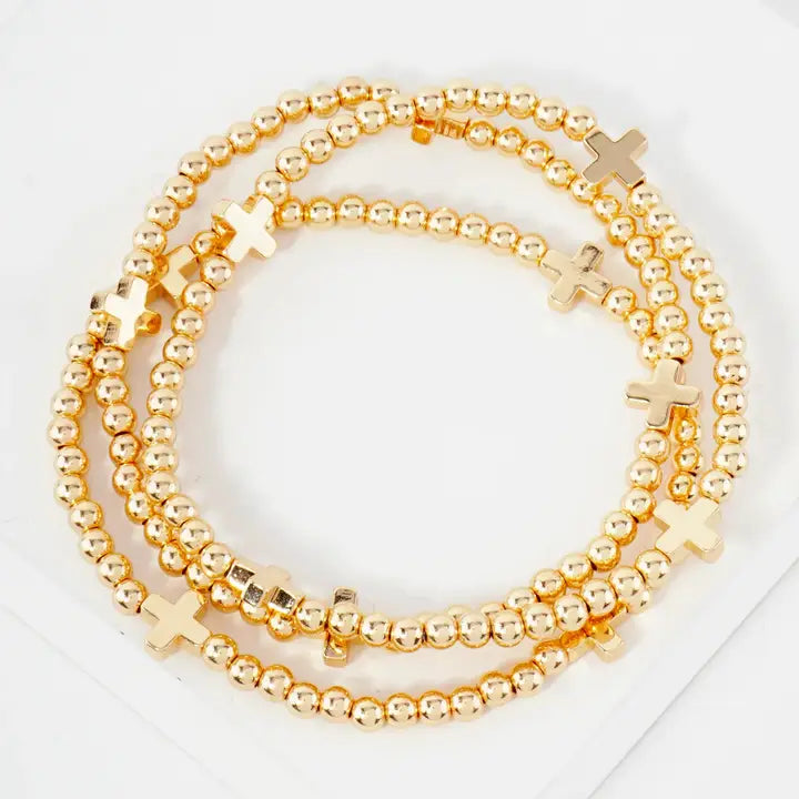 Jovi Cross Bead Bracelet