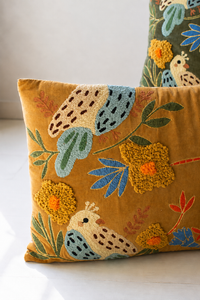 Embroidery Bird Pillows