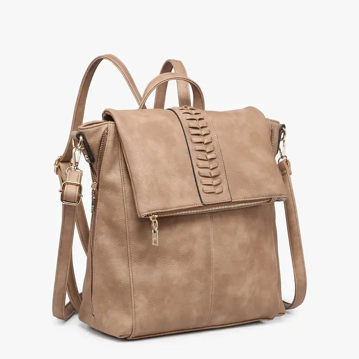 Vivian Tan Distressed Convertible Backpack