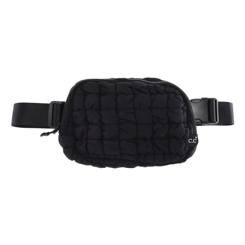 C.C. Quilted Puffer Belt Bag