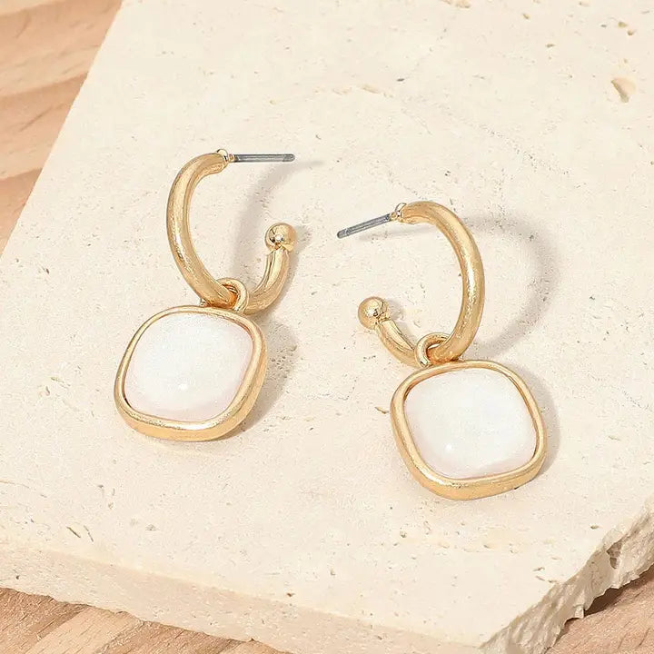 Gael Drop Hoop Earrings