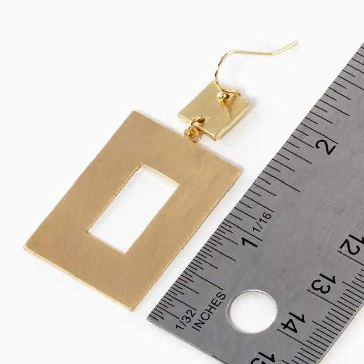 Ashton Rectangle Earrings