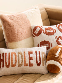 Football Embroidered Pillow Collection