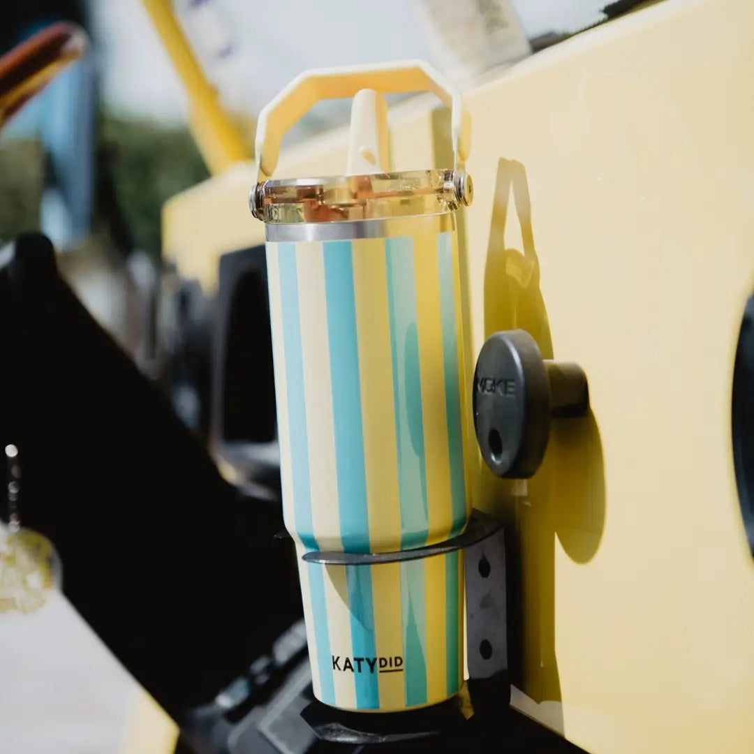 Quentin Striped Top Handle Tumbler