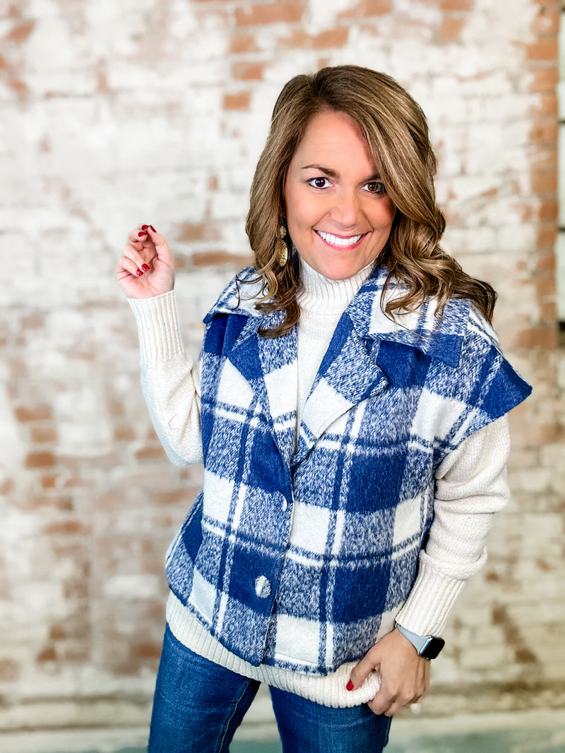 THML Tracey Plaid Vest