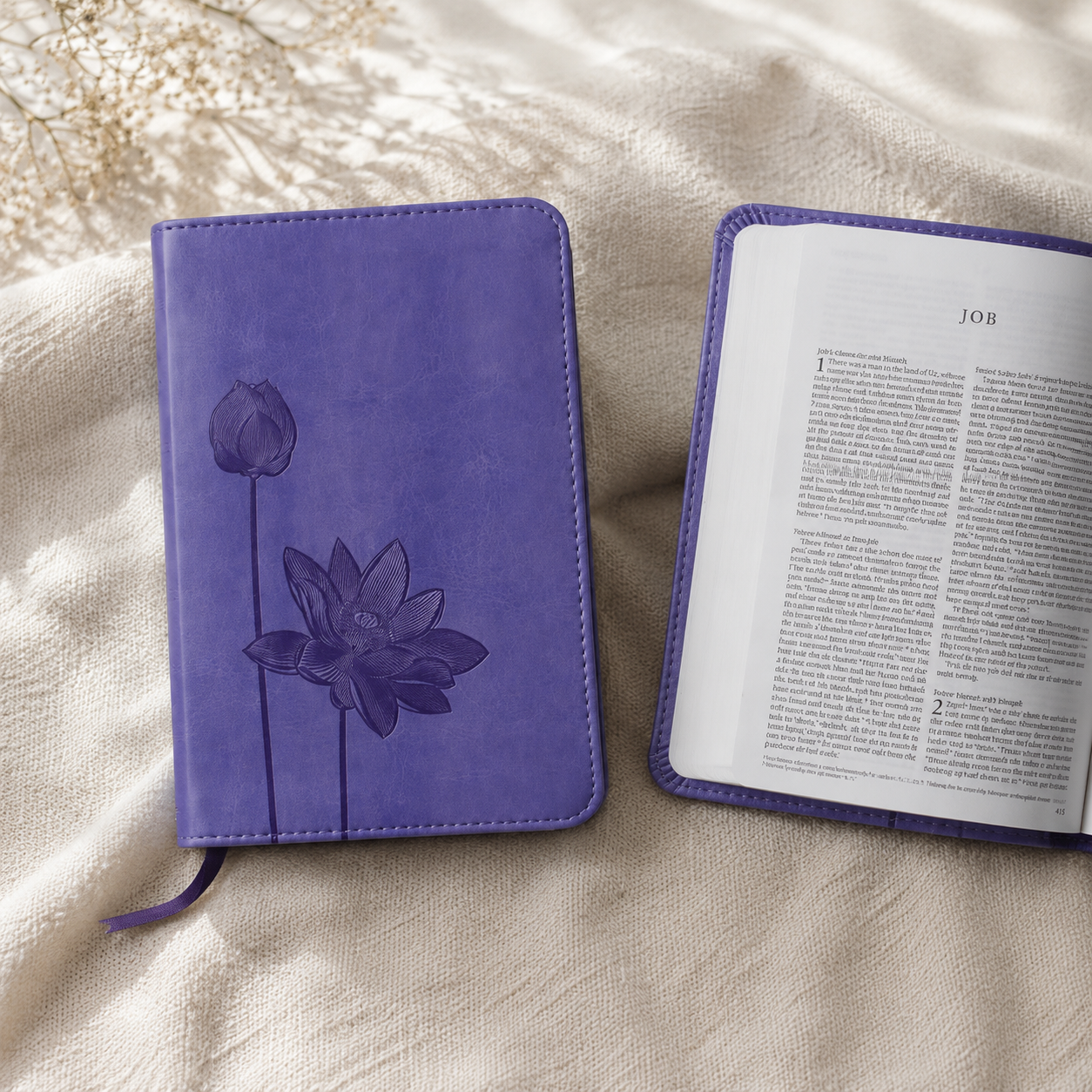 Lavender Bloom Compact ESV Bible