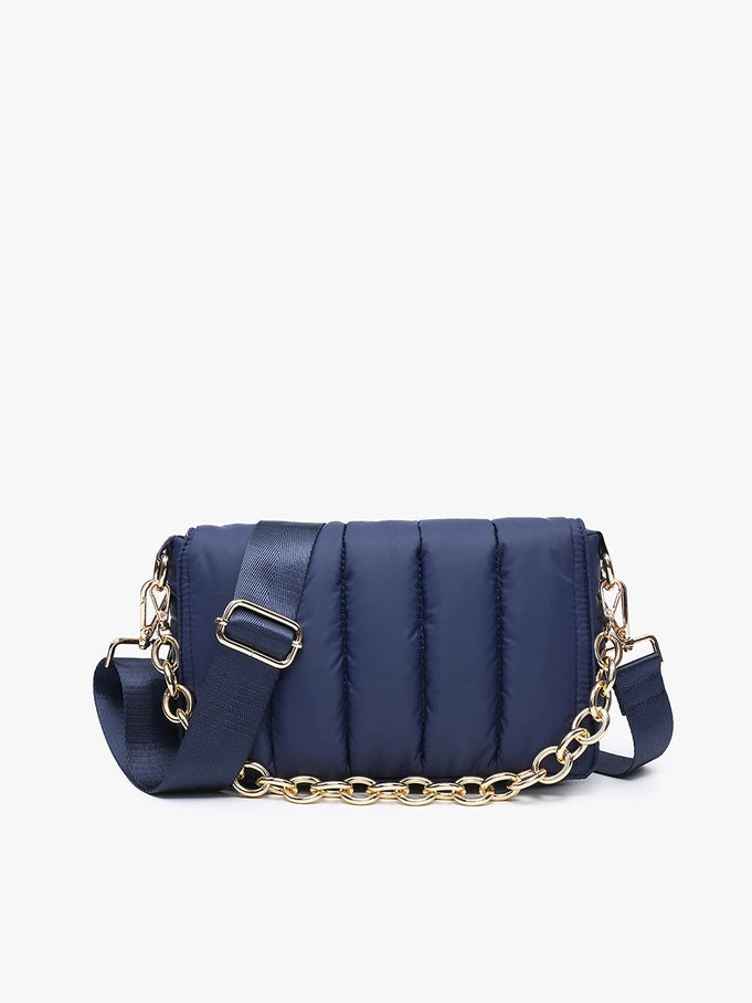 Lala Quilted Chain Crossbody