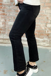 Hyde Black High Rise Crop Straight Jeans