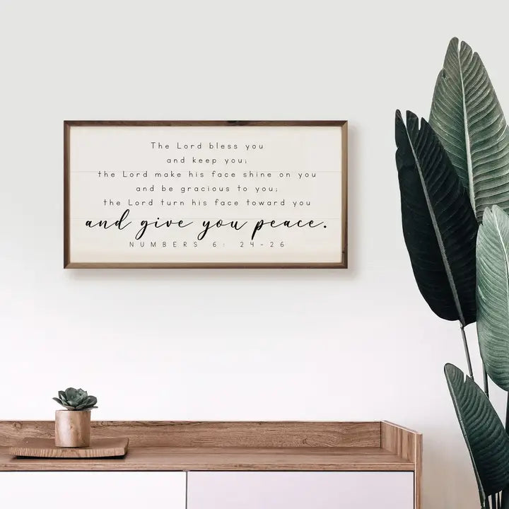 And Give You Peace Frame | Numbers 6:24-26