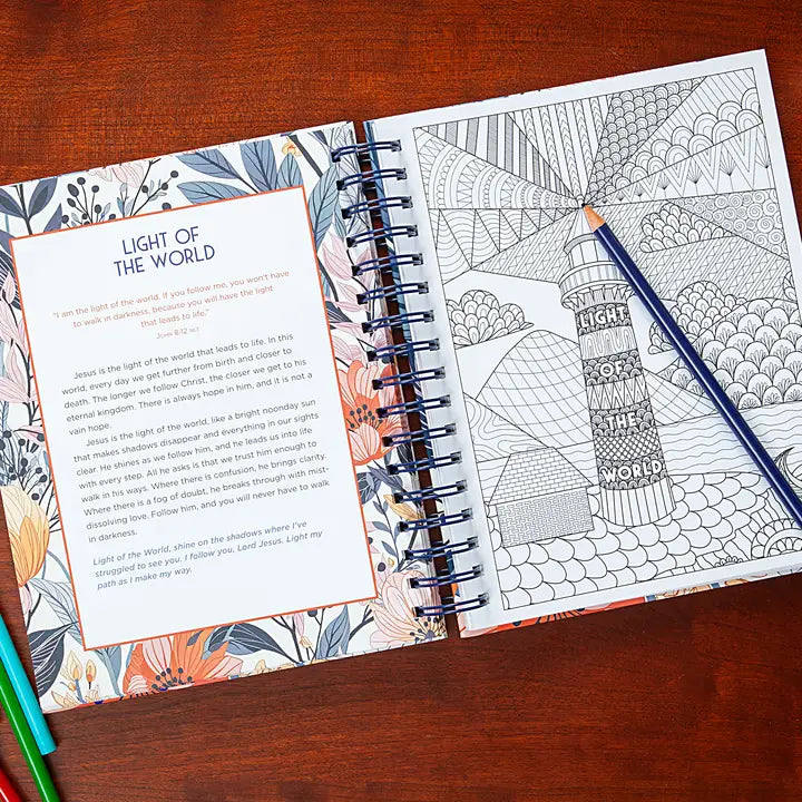 In Jesus' Name Devotional Coloring Book