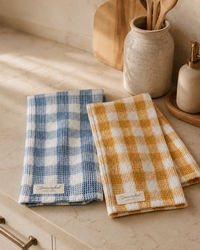 Checkered Waffle Dishtowels