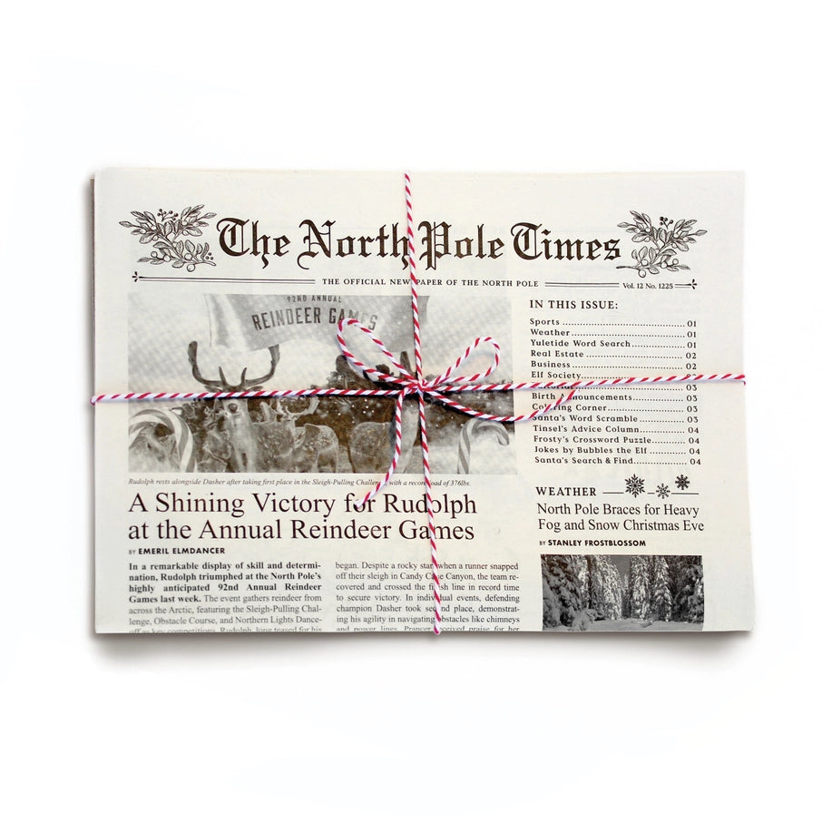 North Pole Times Gift Wrap
