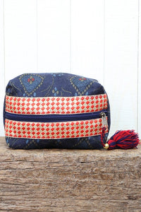 Ilyse Paisley Ikat Origami Make Up Bag