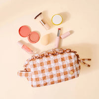 Mable Gingham Cosmetic Pouch