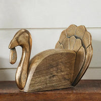 Wood Turkey w/Burnished Gold