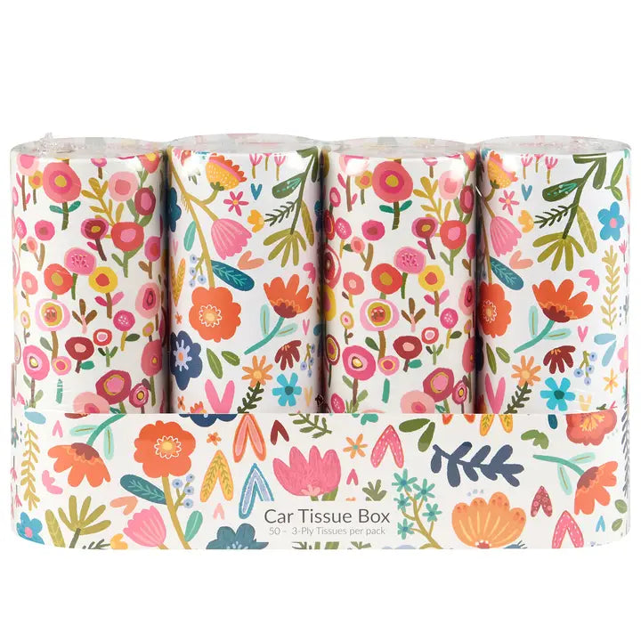 Floral Car Tissue | 4pk