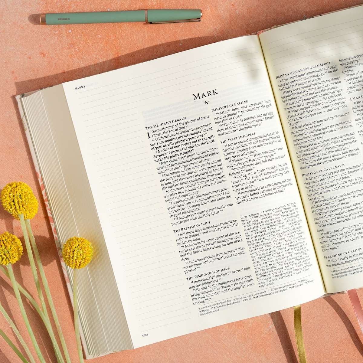 CSB Notetaking Bible | Floral Cloth Overboard