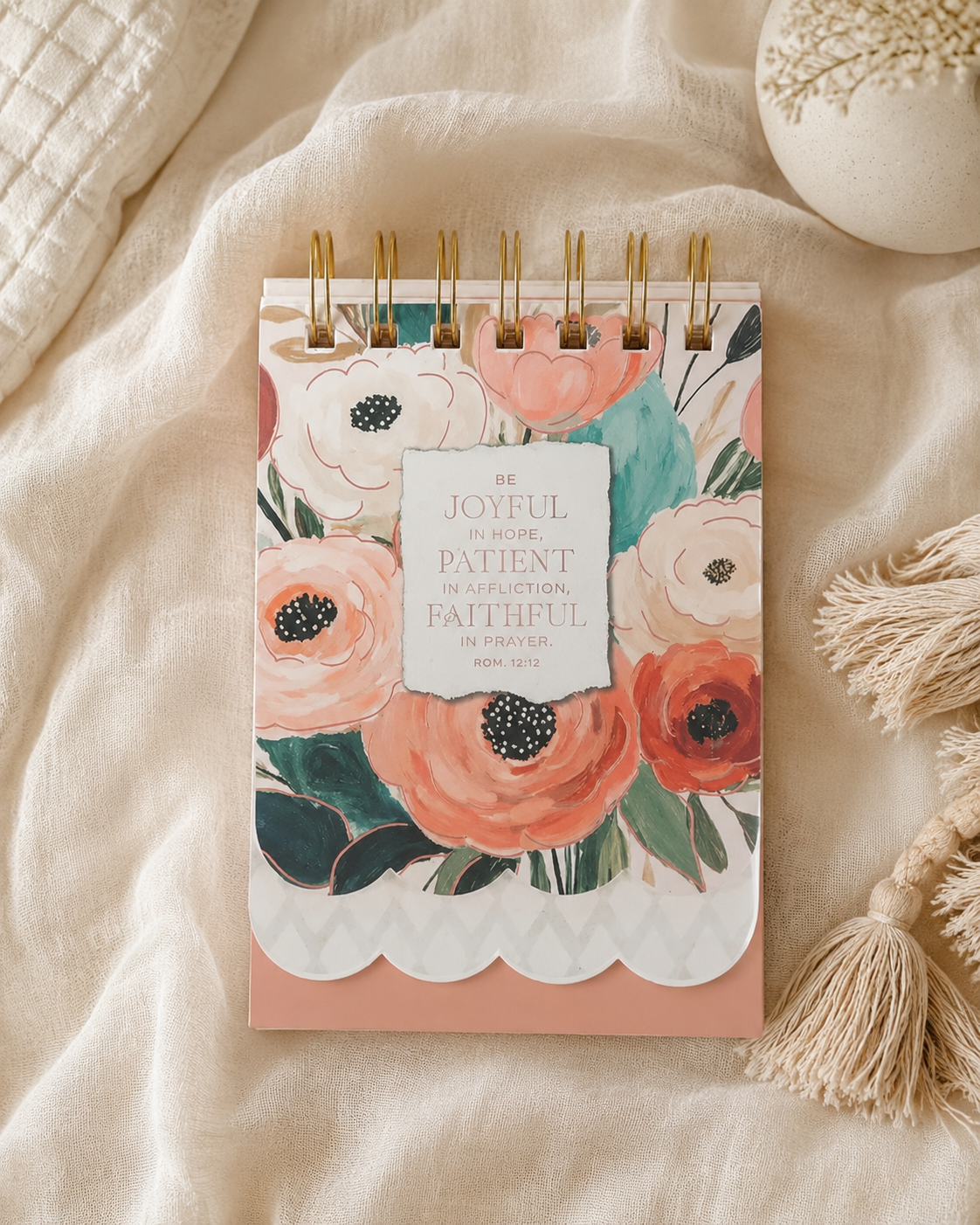 Joyful Patient Faithful Notepad | Rom. 12:12