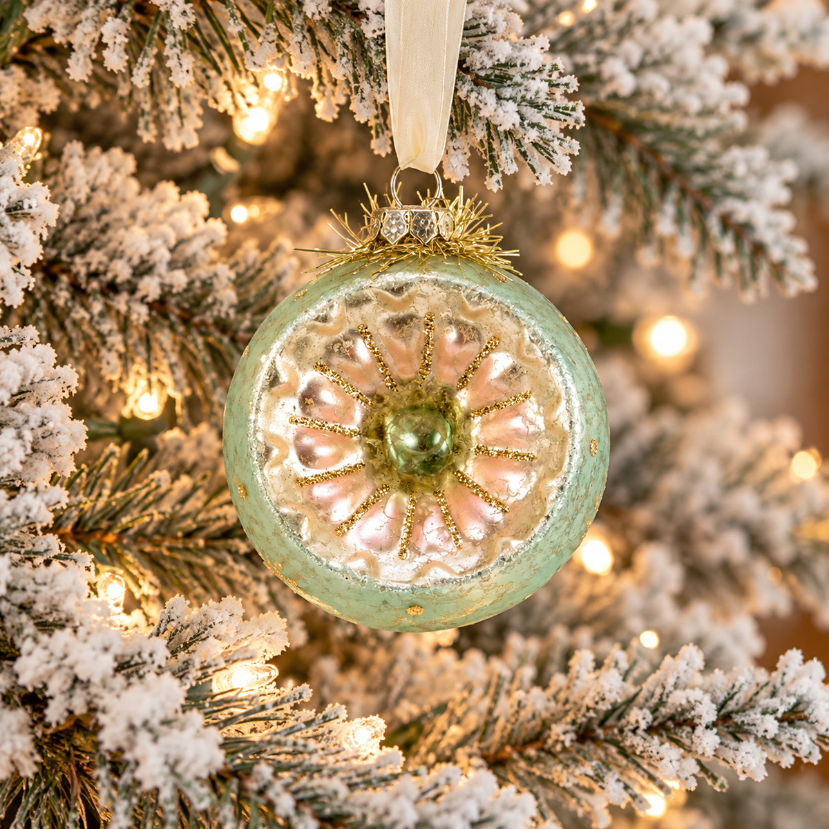 Frosty Glass Ornaments