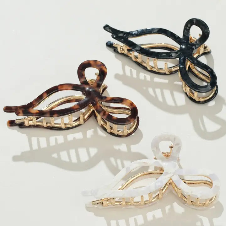Sabrina Vintage Ribbon Claw Clip