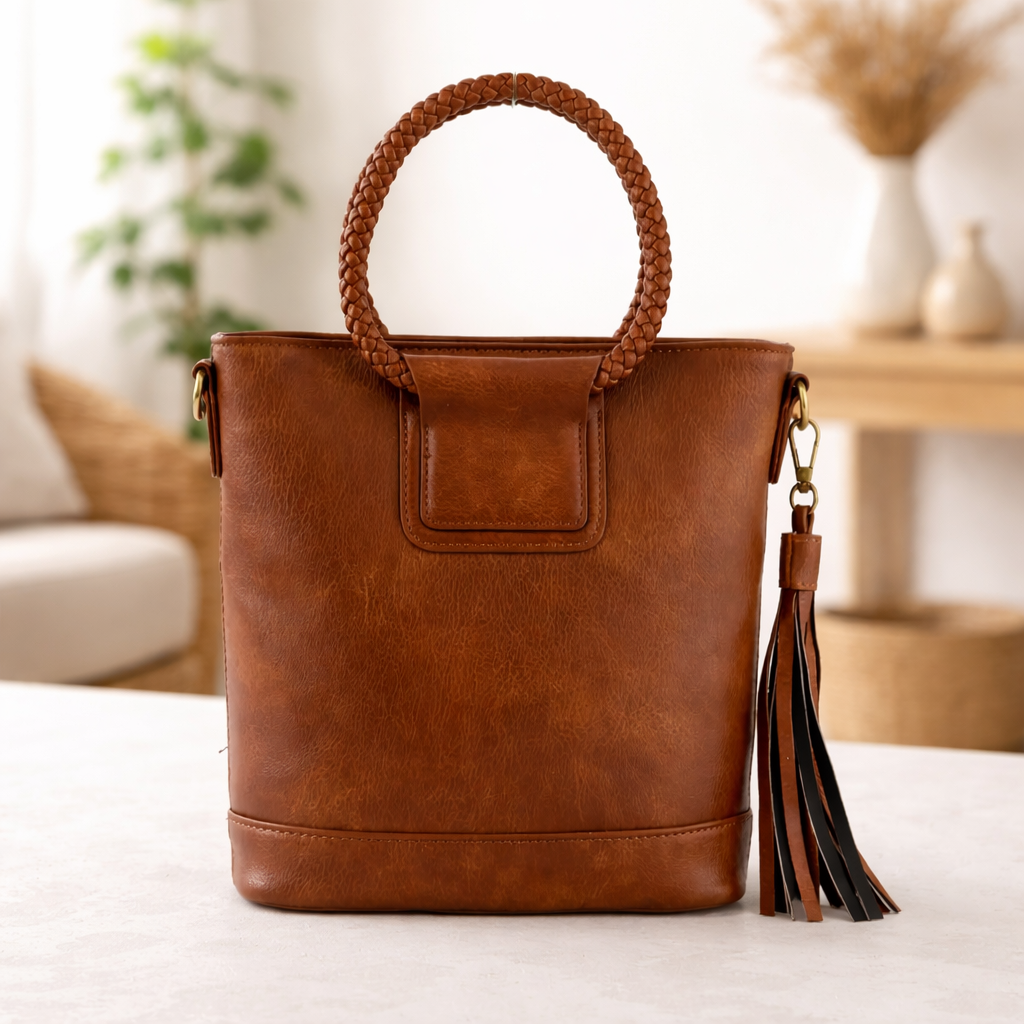 Lucy Braided Handle Tote