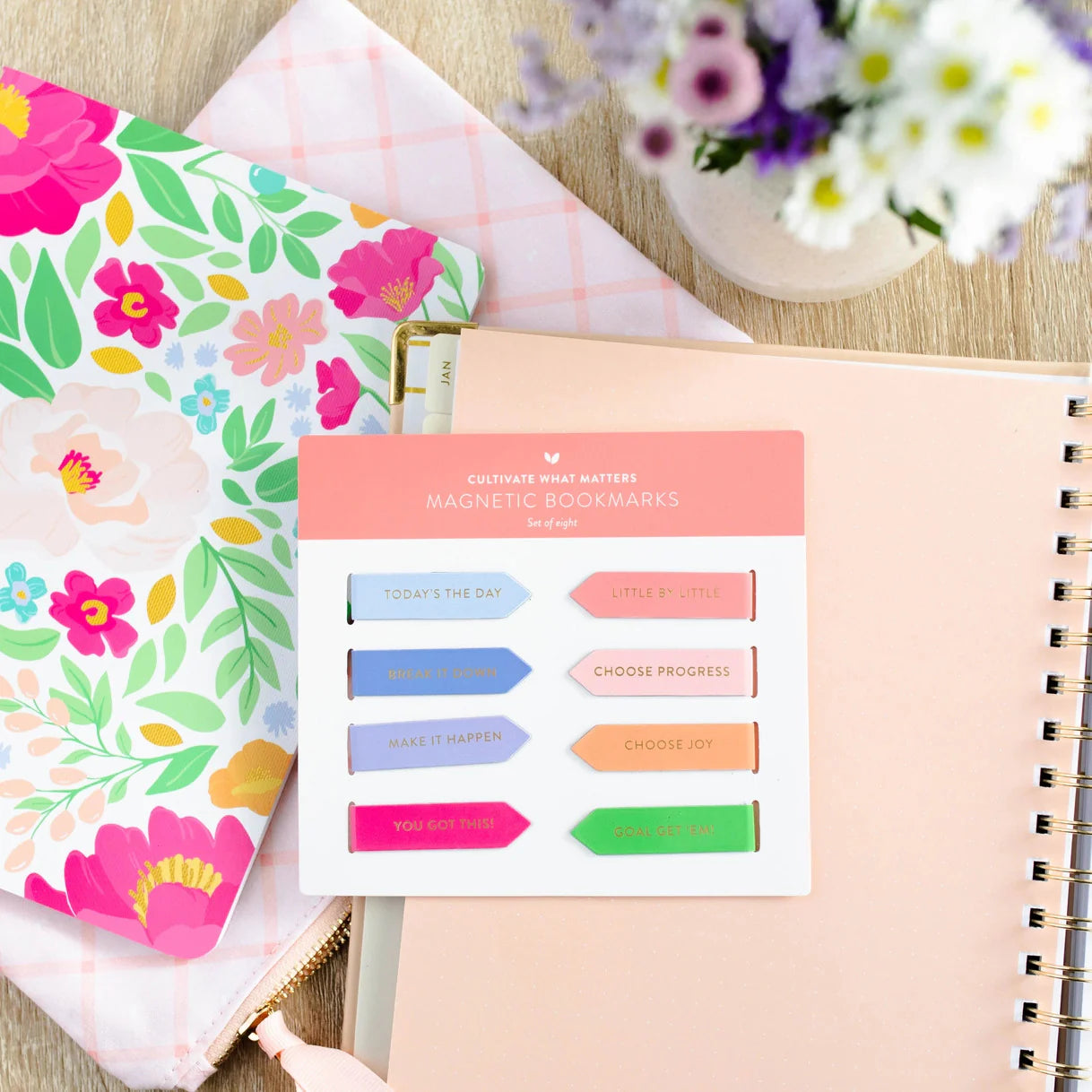 Motivational Magnetic Bookmarks