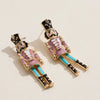 Nutcracker Enamel Earrings