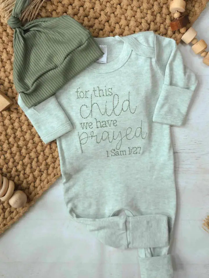 For This Child We Have Prayed Romper