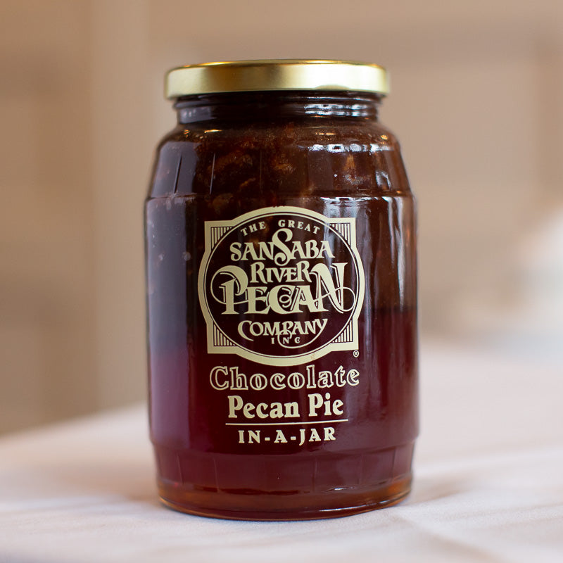 Pecan Pie In-A-Jar | The Great San Saba River Pecan Company