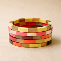 Capri Tile Bangle Set | Sunshine Tienda