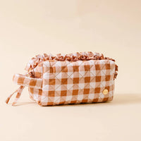 Mable Gingham Cosmetic Pouch