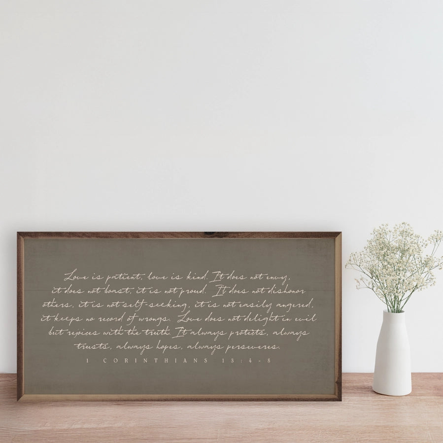 Love Is Patient | 1 Corinthians 4-8 Frame