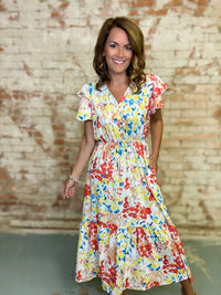 Frances Floral Midi Dress