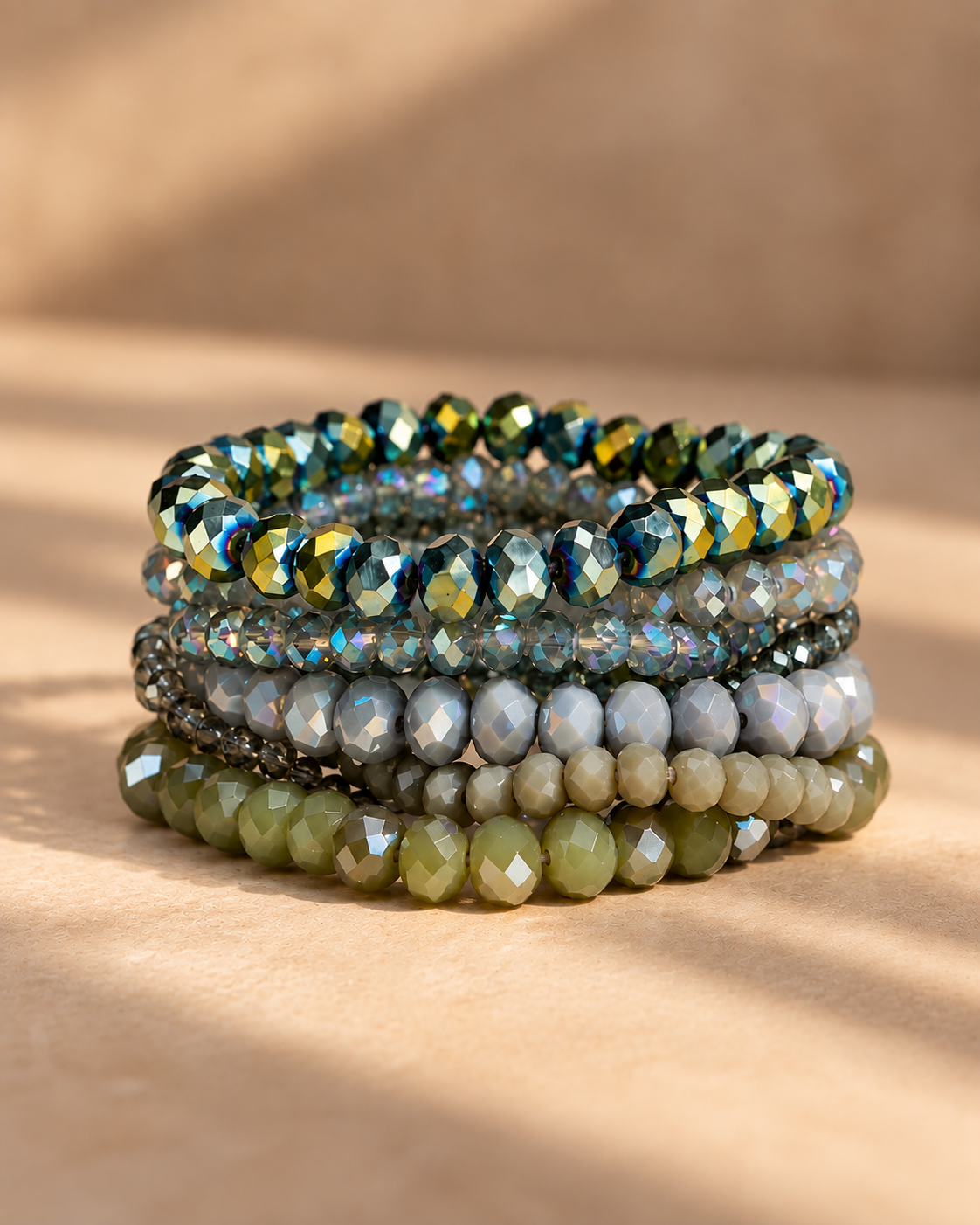 Lorie Glass Bead Bracelet Set