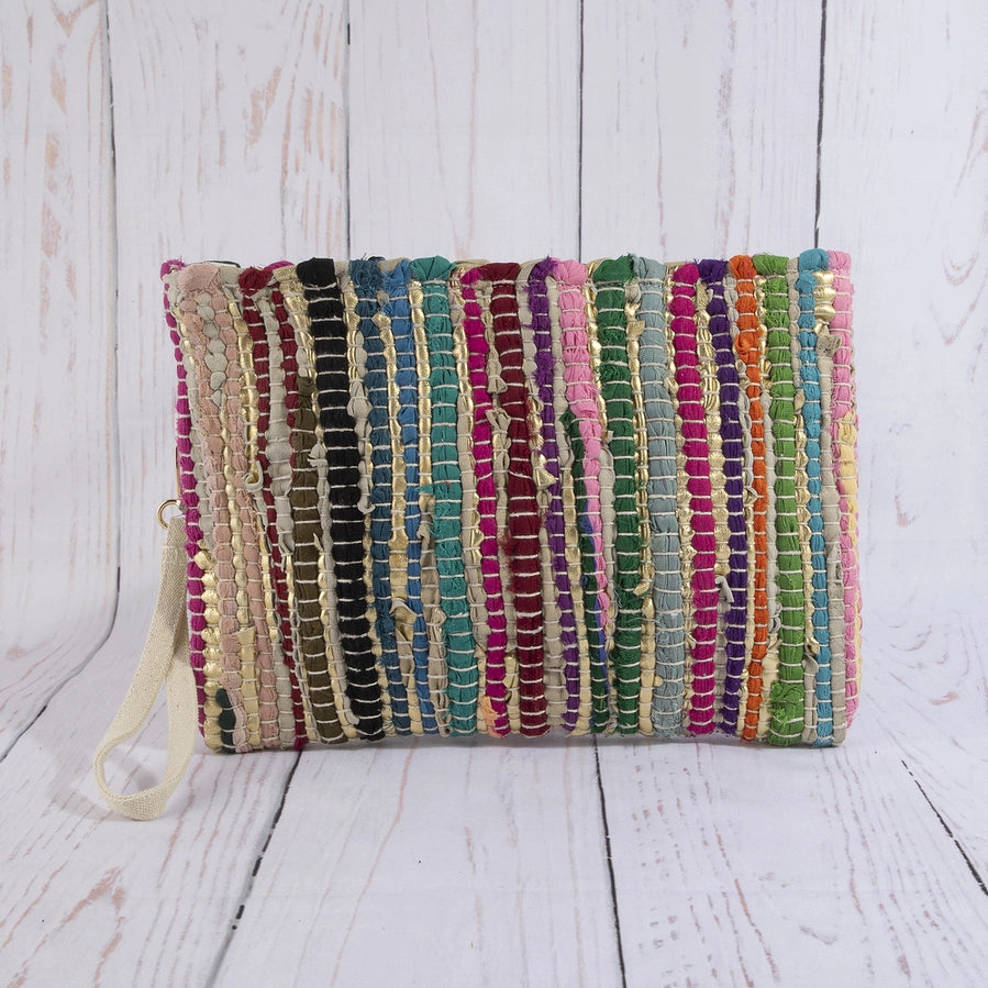Cordelia Metallic Stripe Bag