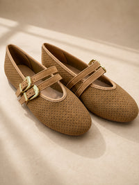 Tricia Buckle Flats
