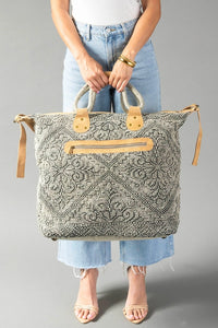 Sage Vintage Textured Tote