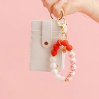 Heart Keychain Wristlet