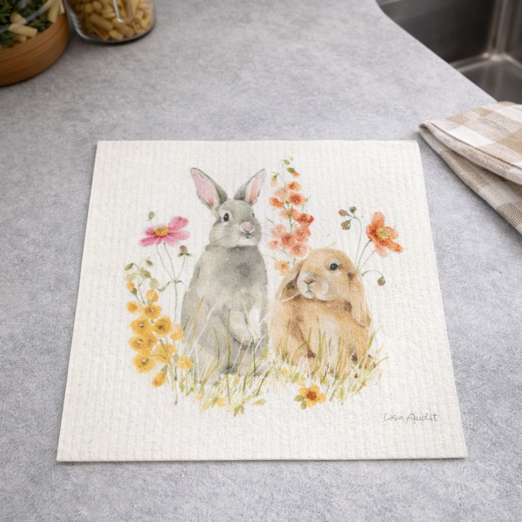 Bunny Dishcloth Set