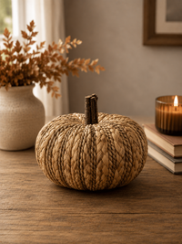 Woven Pumpkin Decor